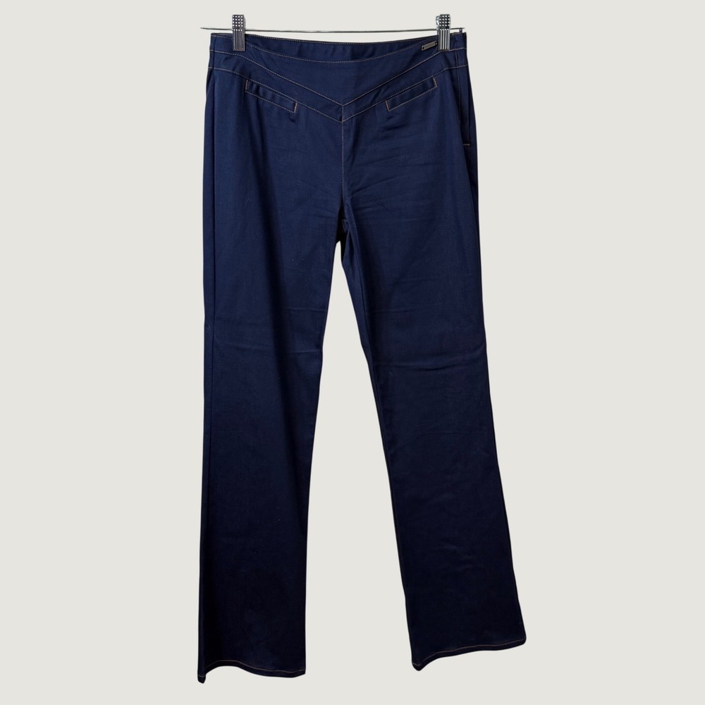 Guess Jeans Dark Blue V-Yoke Straight Leg Pants Sz 30 Western 70's Style